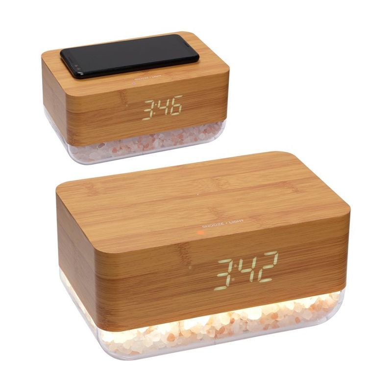 Sunrise Alarm Clock With Salt Lamp and Charger