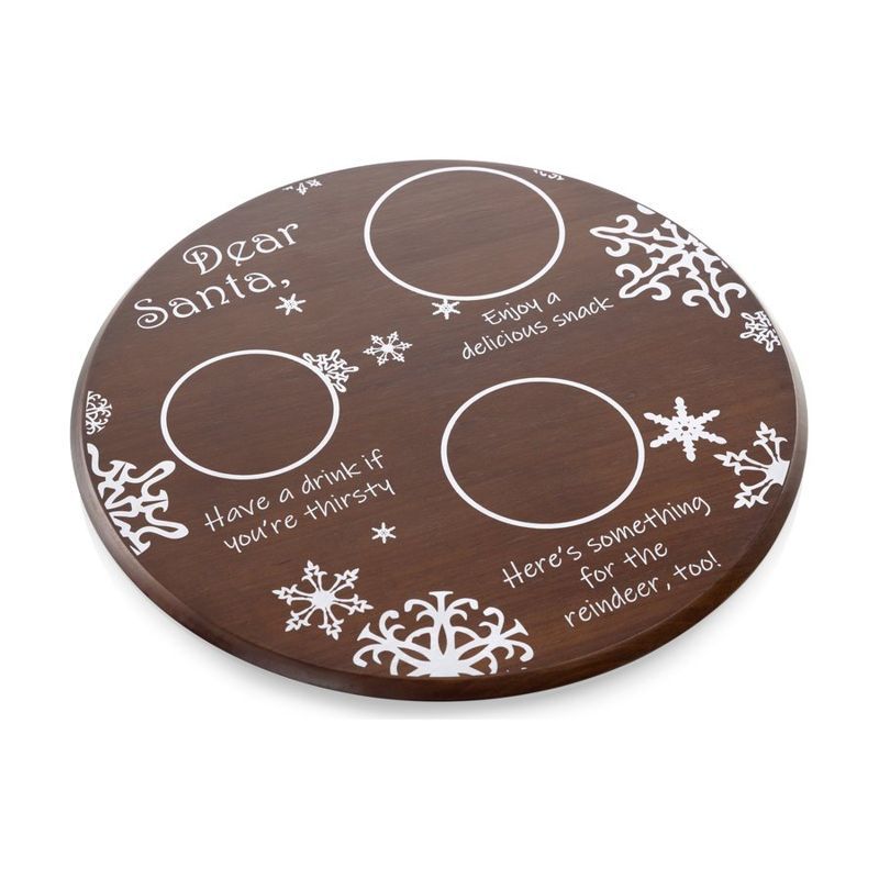 Dear Santa Milk and Cookies Serving Tray