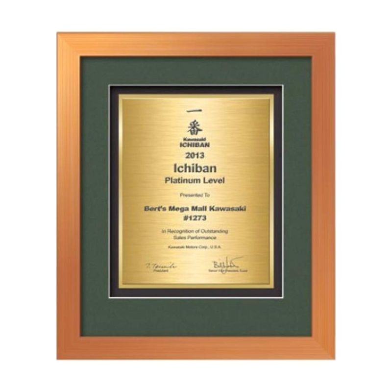 Eldridge Certificate Plaque, Bronze