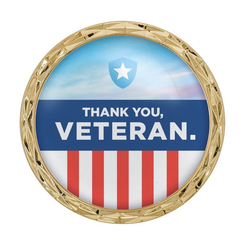 2 Inch Challenge Coin with Diamond Border