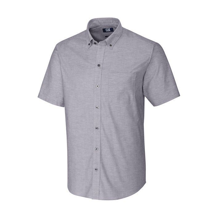 Stretch Short-Sleeve Oxford Shirt