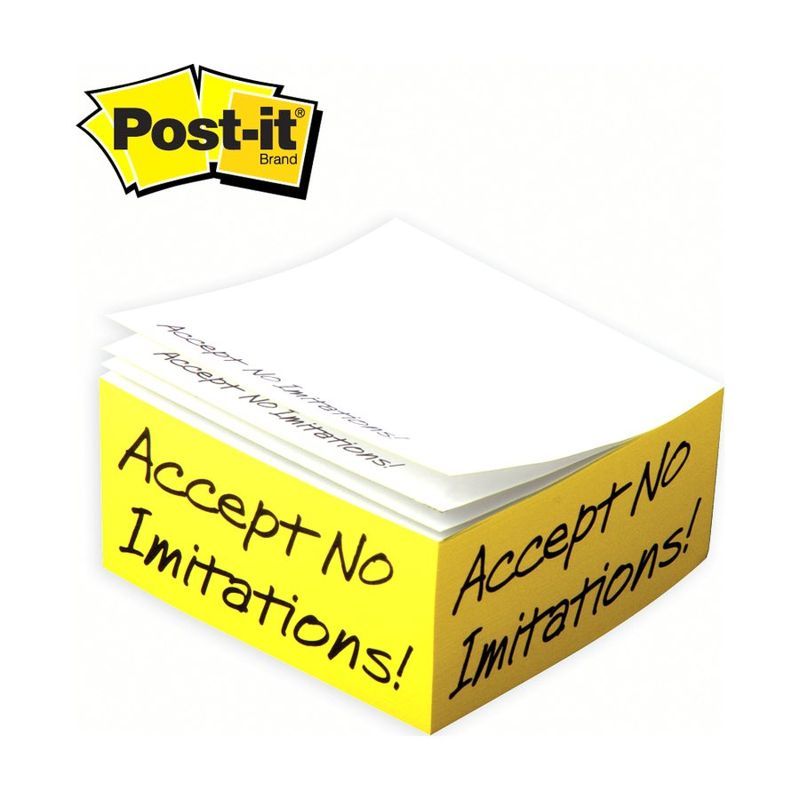 Post-it Custom Printed Notes Half Cube 4 x 4 x 2