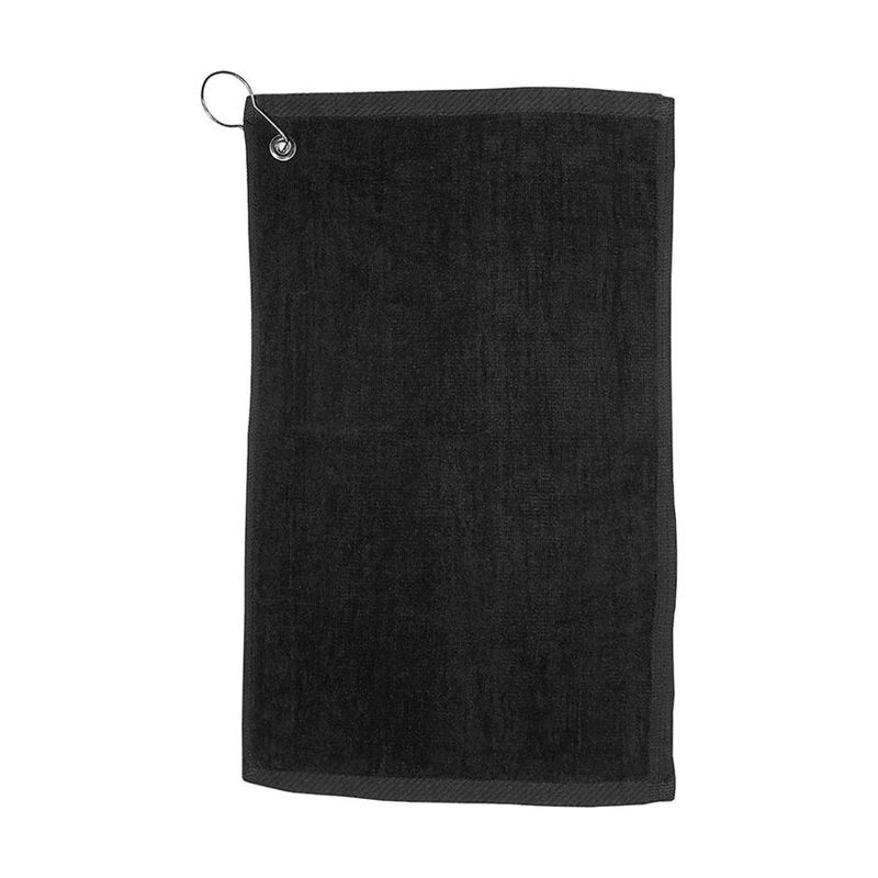 Velour Fingertip Towel with Grommet and Hook