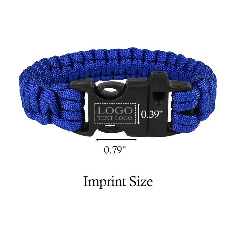 Survival Paracord Bracelet with Whistle