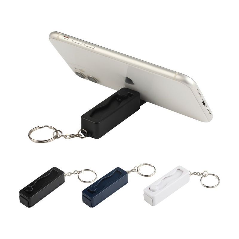 Contour Phone Stand Key Chain with Finger Fidget