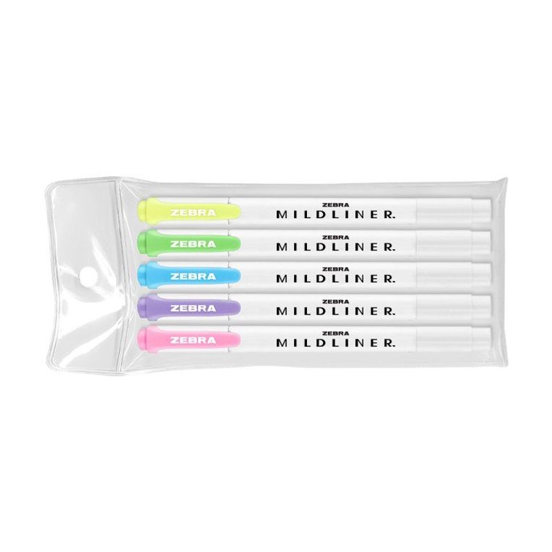 Zebra Mildliner Double Ended Highlighter 5 Pack