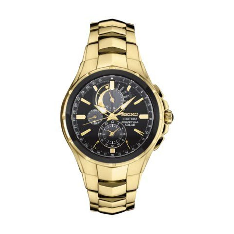 Seiko Men's Coutura Perpetual Solar Alarm Chronograph Watch