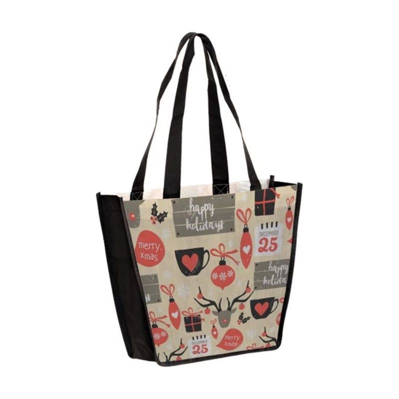 Sublimated PET Non-Woven Trapezoid Tote Bag, 2 Sided