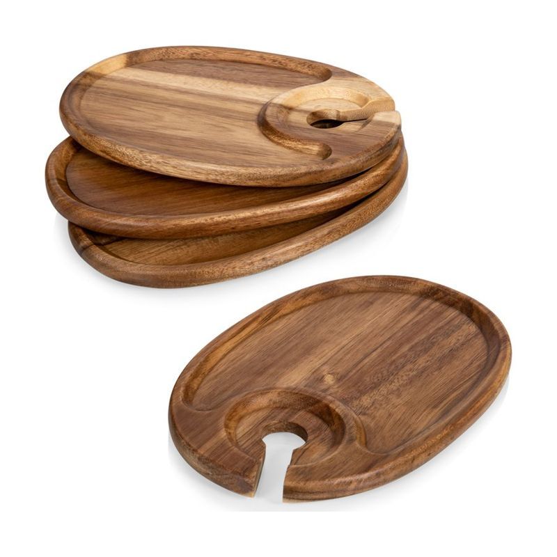 Wine Appetizer Plate Set of 4