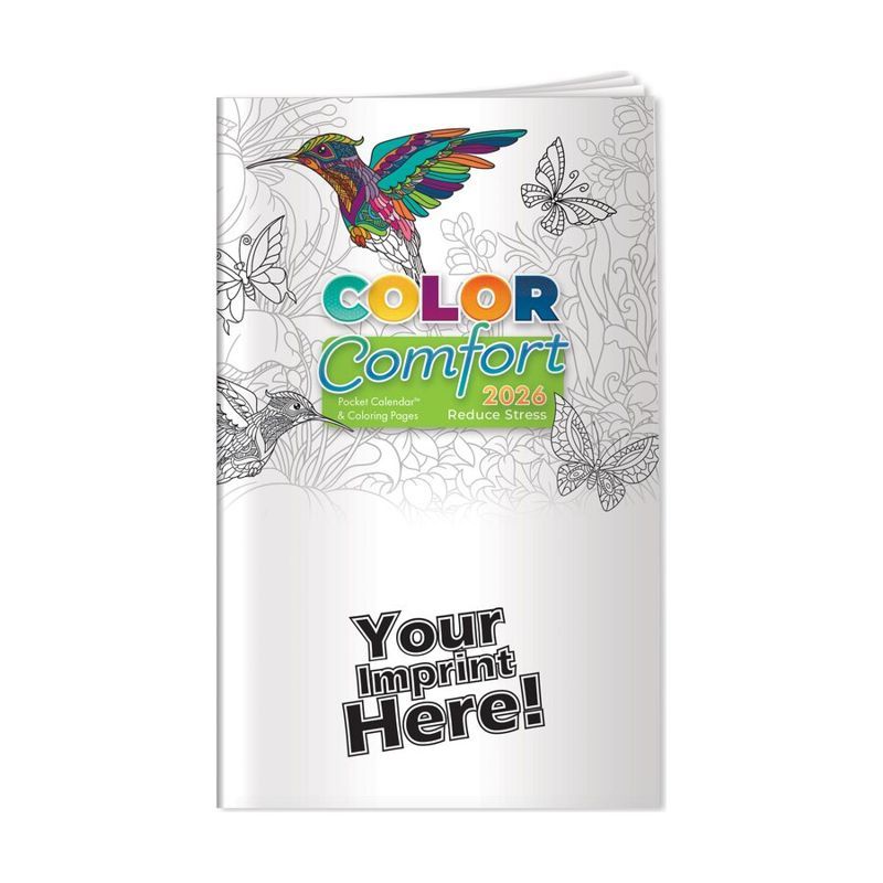 2026 Reducing Stress Color Comfort Pocket Calendar