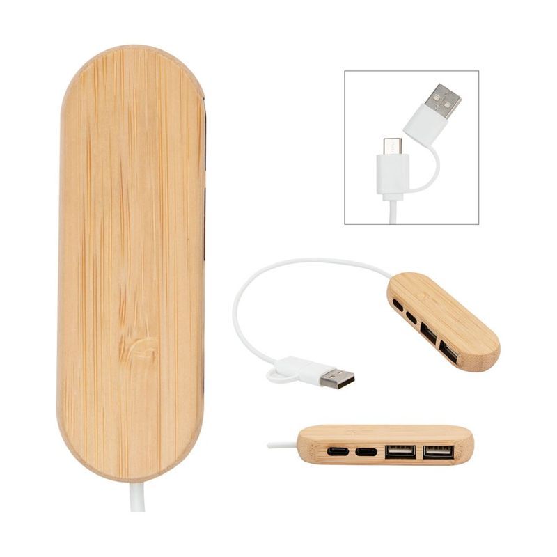 Dual Input Bamboo Hub