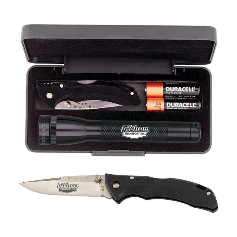 AA Mini Maglite with Buck Bantam Knife Gift Set