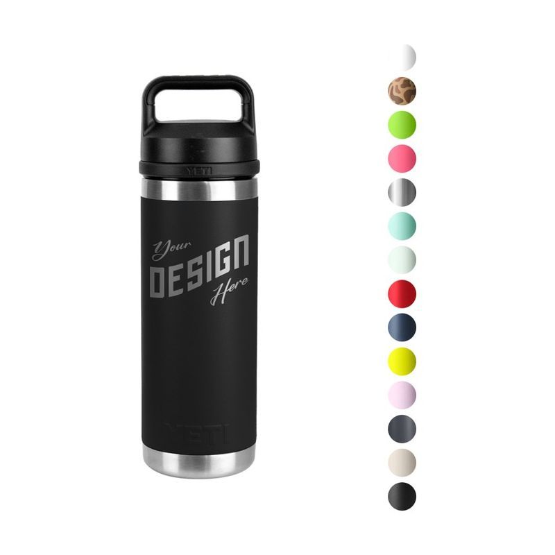 YETI 18 oz Stainless Insulated Water Bottle with Chug Cap