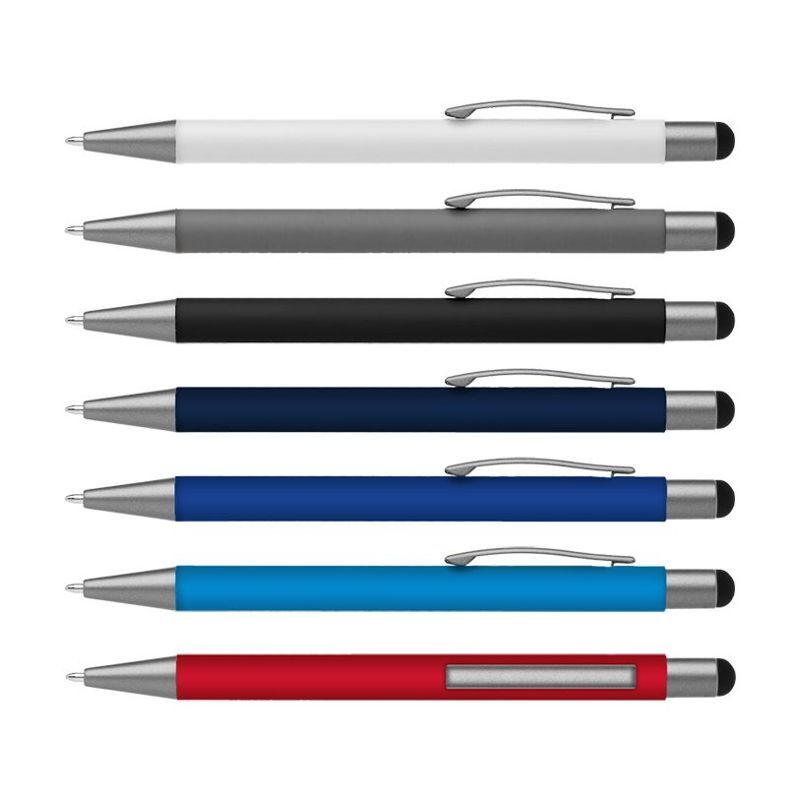Soft Touch Metal Stylus Gel Pen