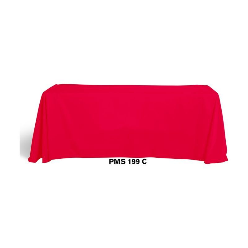 6 ft Flat 4-Sided Dye Sublimation Front Panel Table Cover