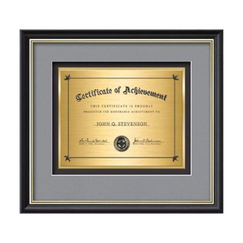 Baron Certificate Plaque, Mahogany and Silver