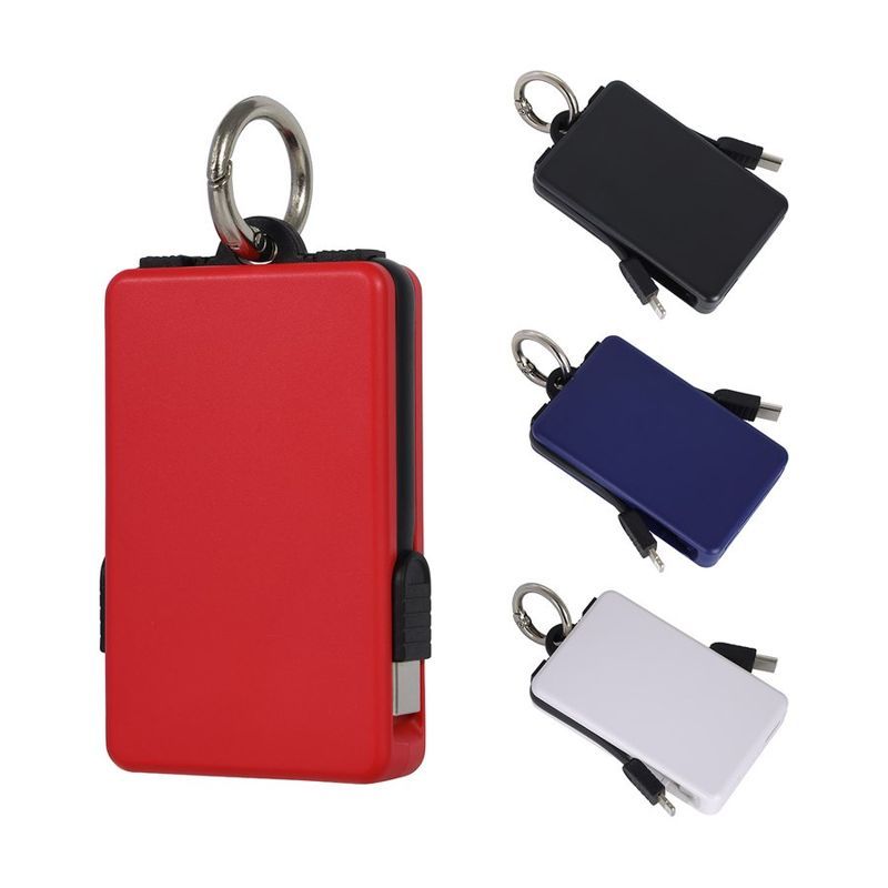 Esprit 2000 mAh Power Bank with Built-In Cables