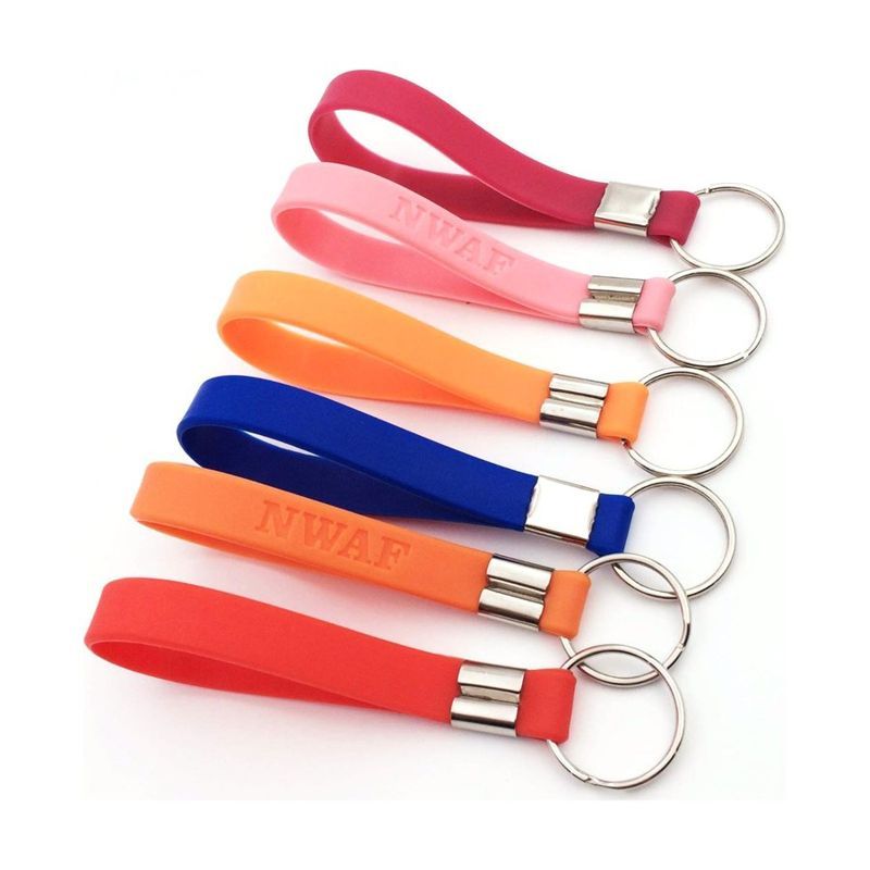 Silicone Debossed Key Tag