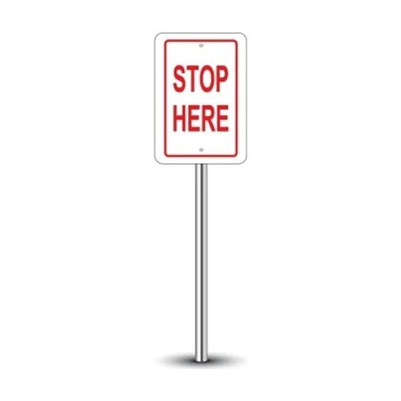 Stop Sign with Holes 1 ft x 1 ft
