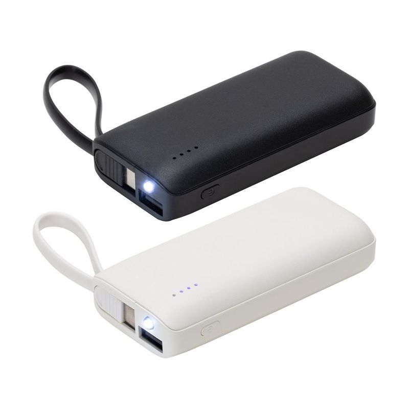 Chancellor 5000mAh Power Bank with Built-In USB-C Cable