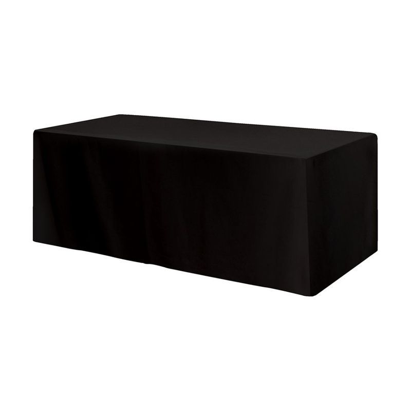Fitted Poly/Cotton 3-Sided Table Cover (8 ft)