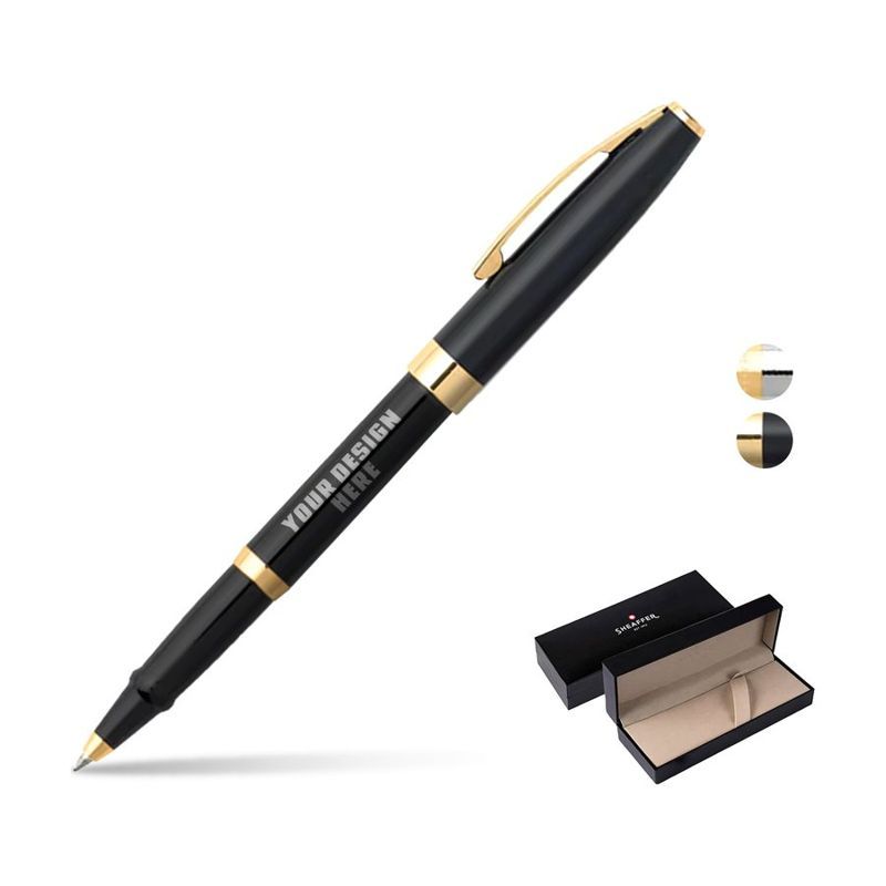 Sheaffer Sagaris 9471 Gloss Black Rollerball Pen With Gift Box