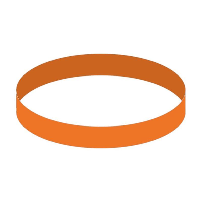 Color Fill Debossed Silicone Wristband
