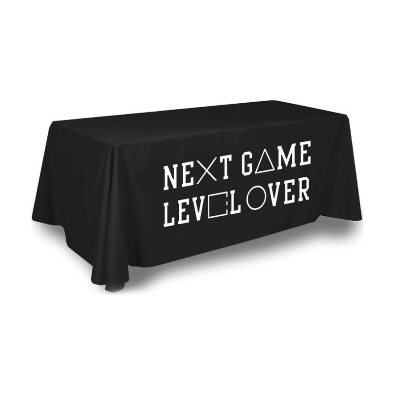 Custom Table Cover with Screen Sublimated Front Panel