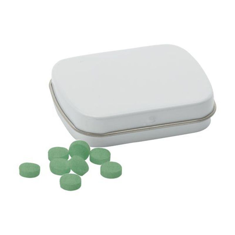 Sugar Free Mints in a Small Rectangular Hinged Tin