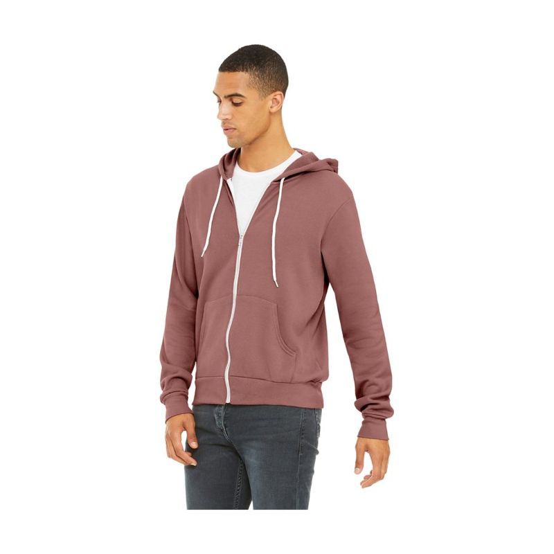 BELLA+CANVAS Unisex Sponge Fleece Full-Zip Hoodie, 7 oz
