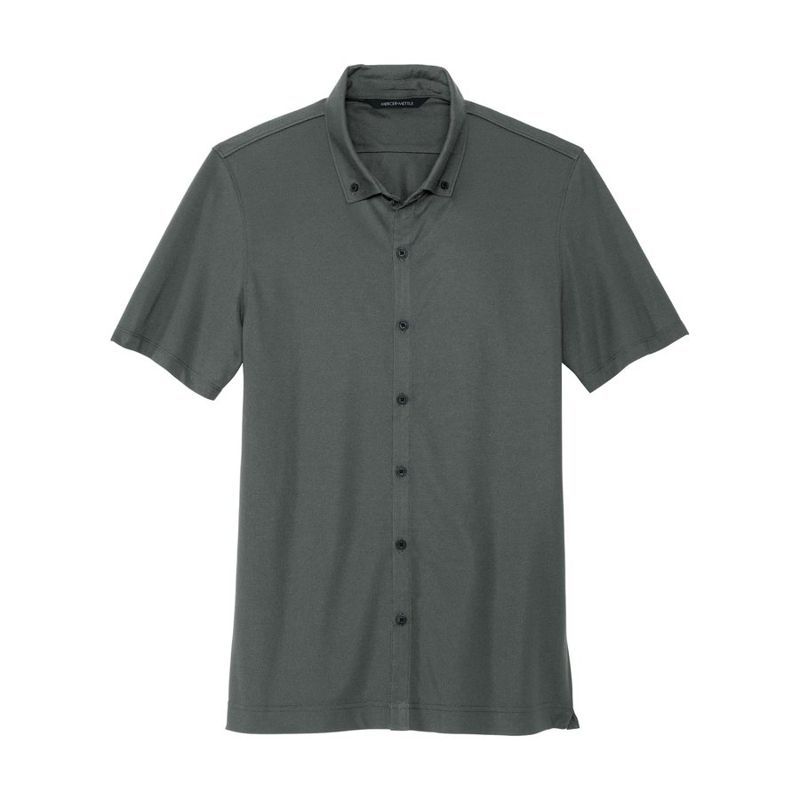 Mercer+Mettle Stretch Pique Full-Button Polo