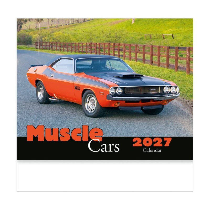 Muscle Cars 2027 Stapled Wall Calendar