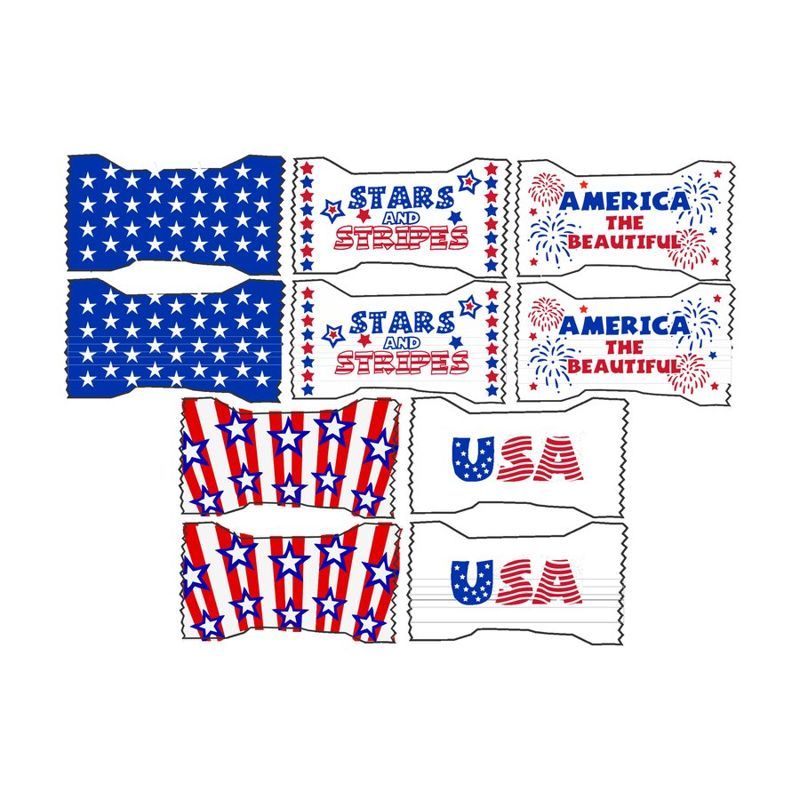 Pastel Buttermints in Stars and Stripes Wrapper