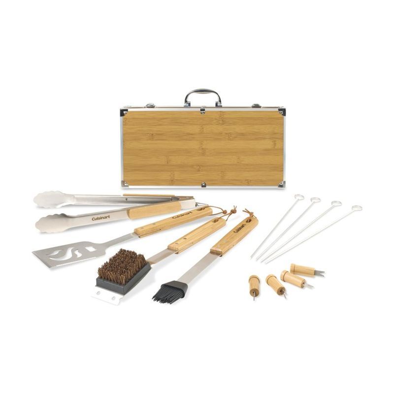 Bamboo 13 Piece Grill Tool Set