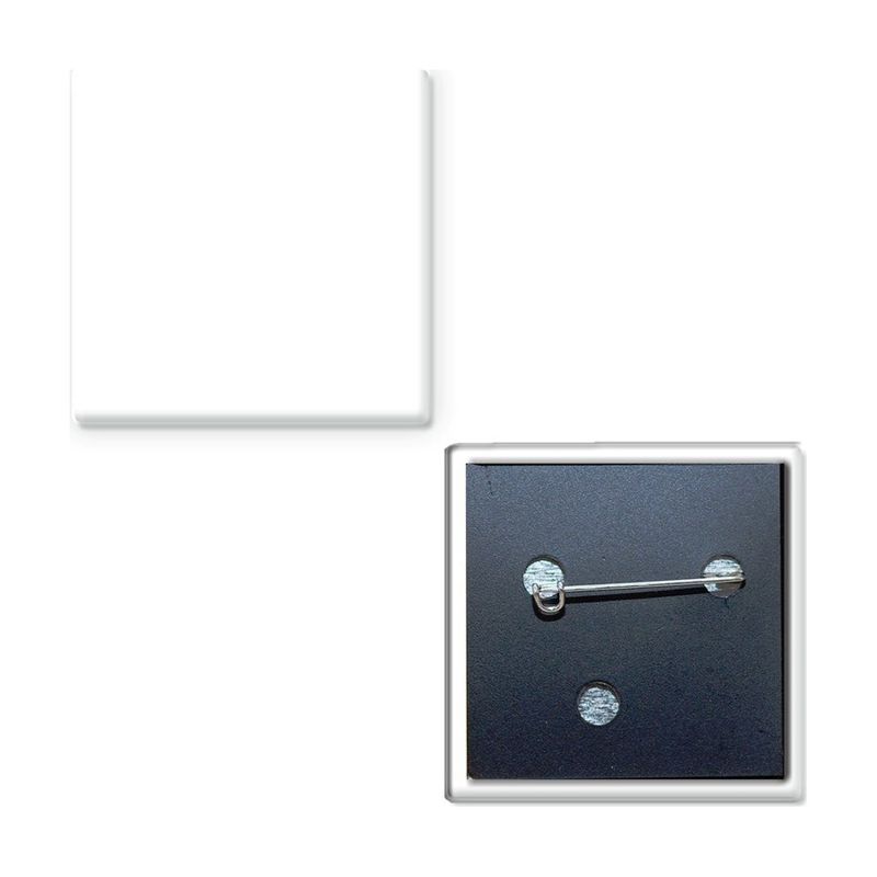 Square Button with Pin