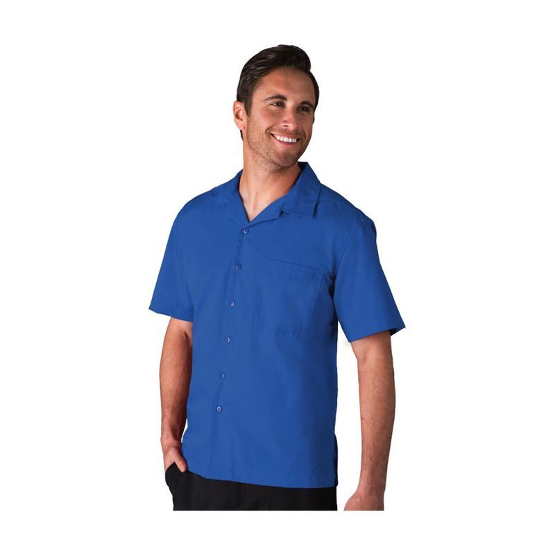 Men's Solid Poplin Camp Shirt
