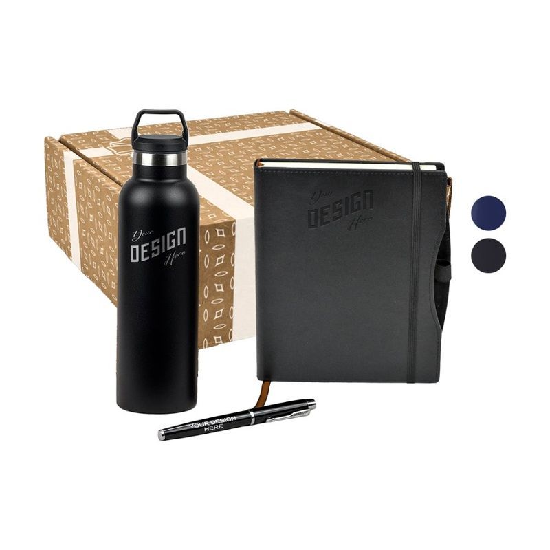 25 Oz. Water Bottle, Companion Notebook and Pen Gift Set