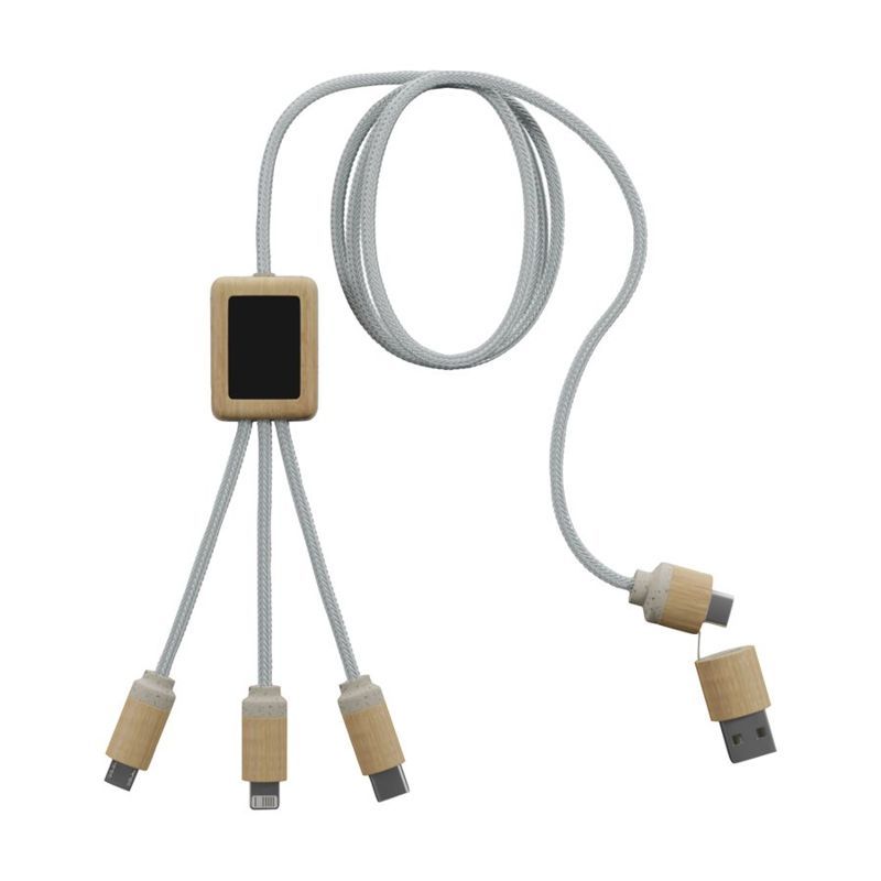 5 in 1 Bamboo Charging Cable 2A