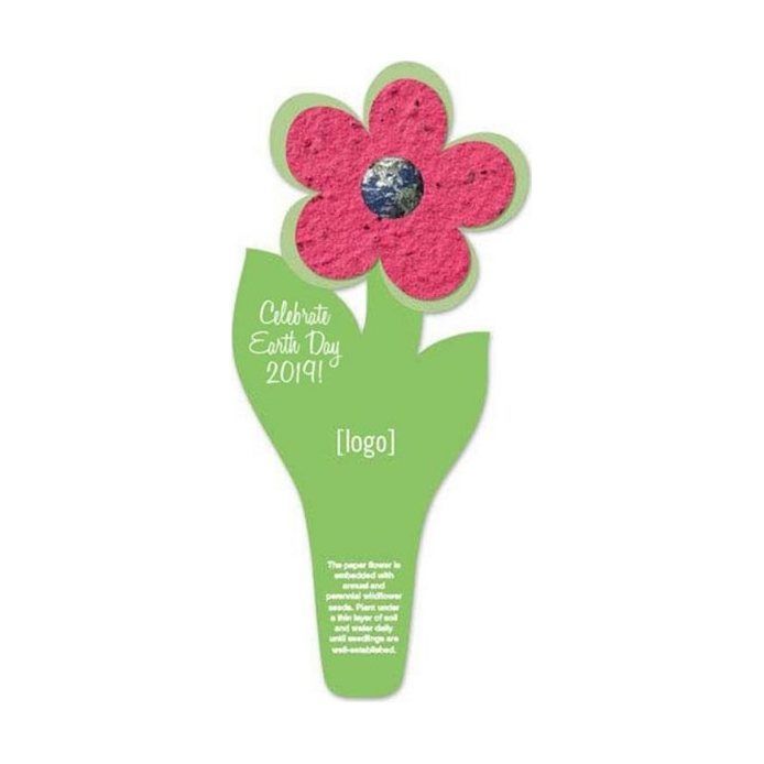 Seed Paper Flower Bookmark