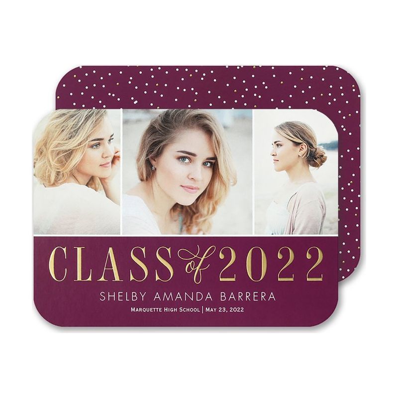 Graduation Snapshot Announcement Invitation