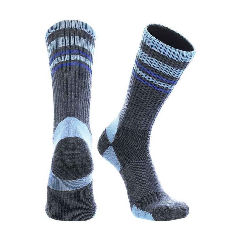 Striped Merino Wool Hiking Socks