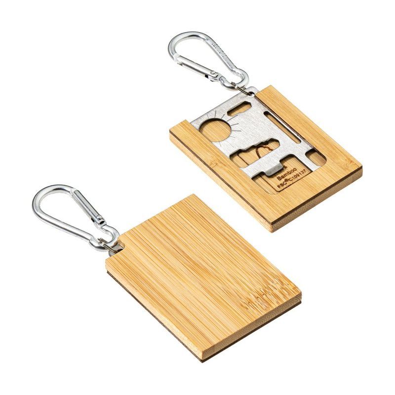 Bamboo Multi-Tool With Carabiner