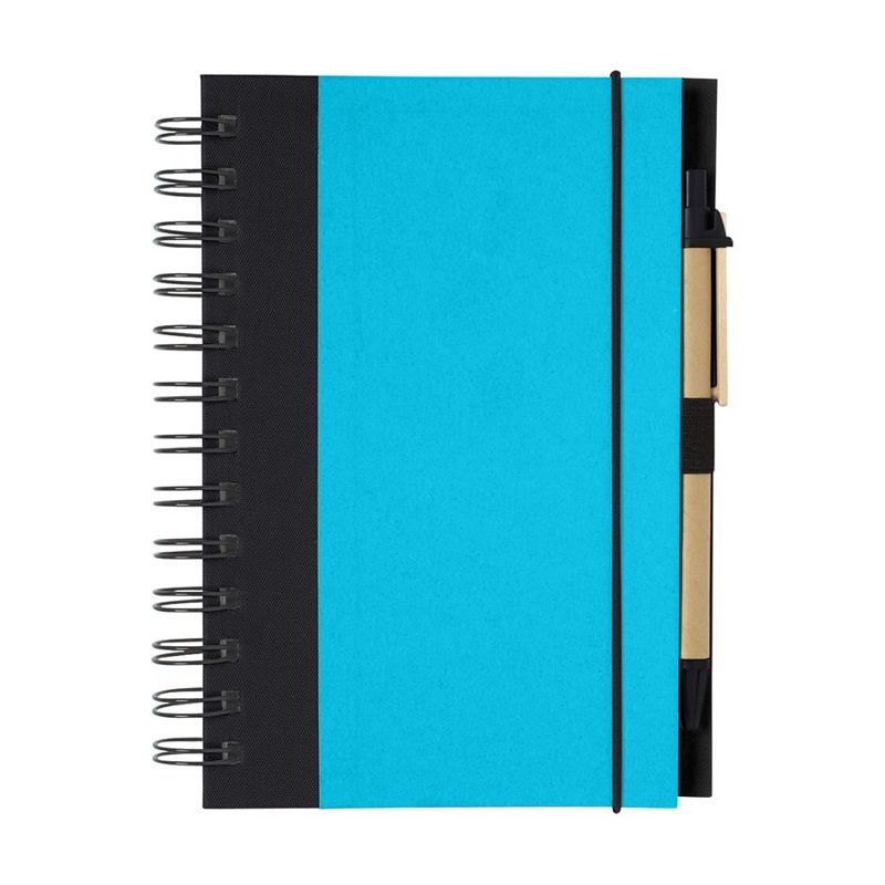 Eco-Inspired Spiral Notebook and Pen