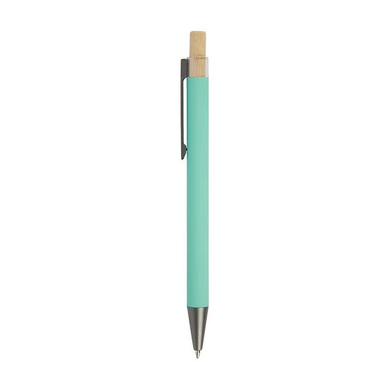 Arundi Recycled Aluminum Pen with Bamboo Plunger