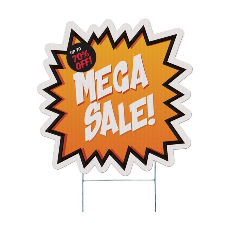 Burst Yard Sign, Full Color