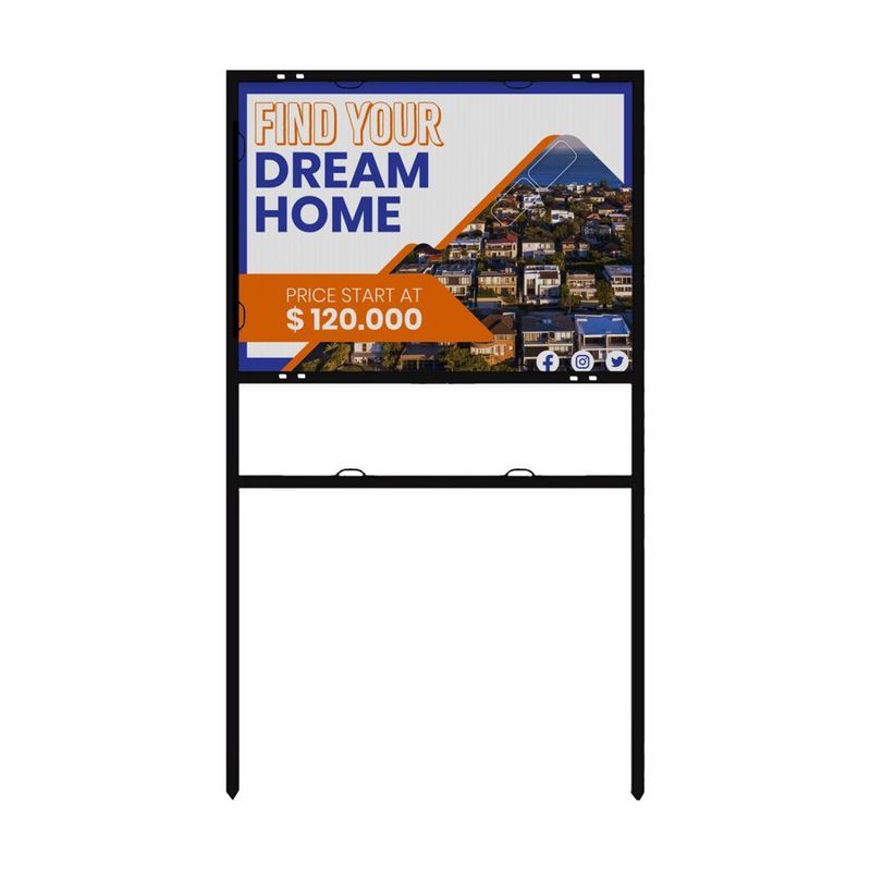 24" x 18" Real Estate Framed Sign Kit