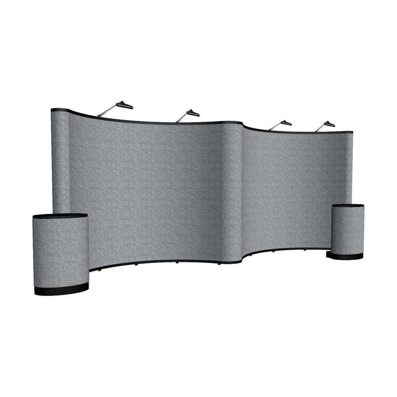 20 ft Gullwing Show N Rise Floor Display Kit, Fabric
