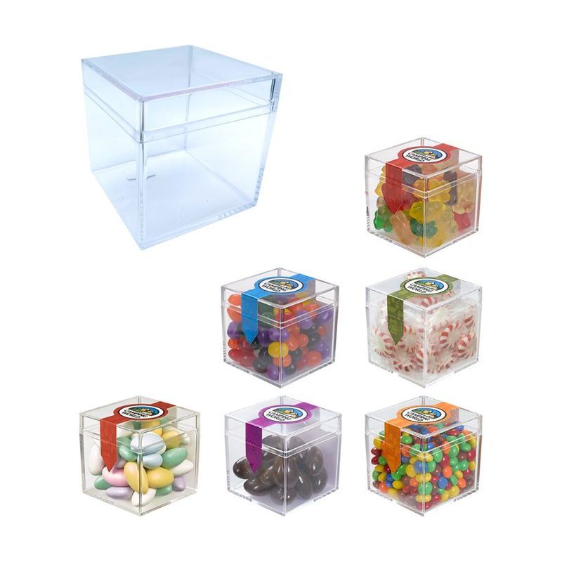Cube Acrylic Container with Candy