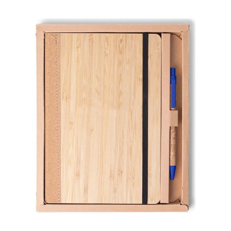 Bamboo and Cork Journal Set