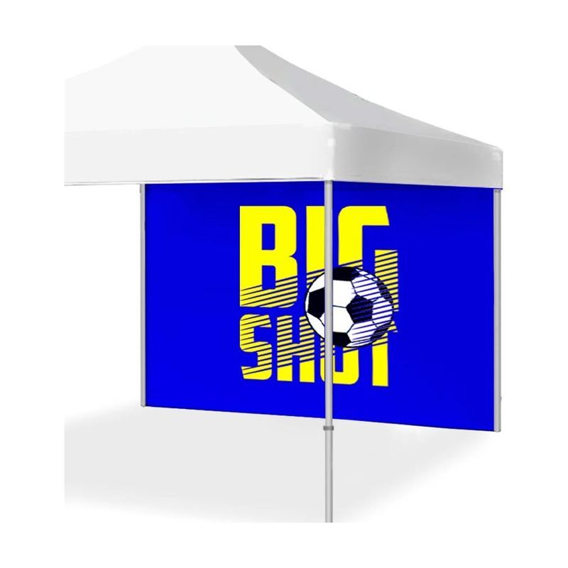 Custom Event Tent with Screen Printed Half Wall